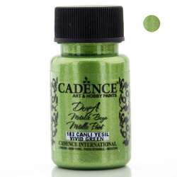 Cadence - Cadence Dora Metalik Boya 50ml 183 Canlı Yeşil