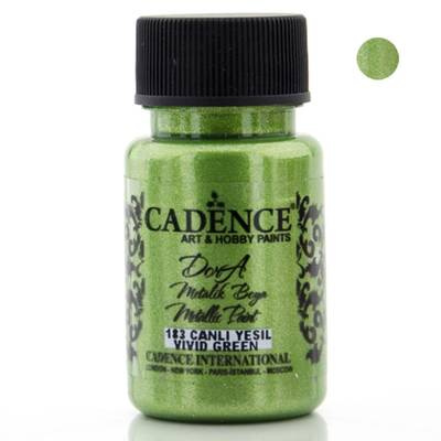 Cadence Dora Metalik Boya 50ml 183 Canlı Yeşil