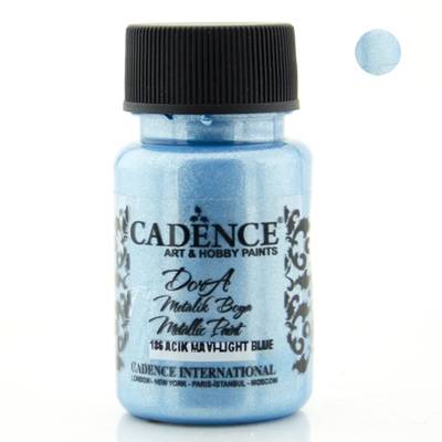 Cadence Dora Metalik Boya 50ml 186 Açık Mavi