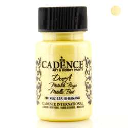 Cadence - Cadence Dora Metalik Boya 50ml 200 Muz Sarısı