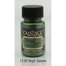 Cadence - Cadence Dora Textile Metalik Kumaş Boyası 50ml 1135 Yeşil