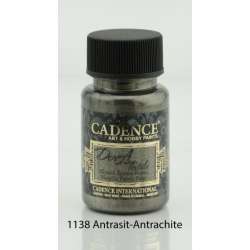 Cadence - Cadence Dora Textile Metalik Kumaş Boyası 50ml 1138 Antrasit