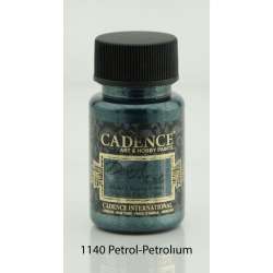 Cadence - Cadence Dora Textile Metalik Kumaş Boyası 50ml 1140 Petrol