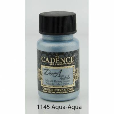 Cadence Dora Textile Metalik Kumaş Boyası 50ml 1145 Aqua