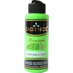 Cadence - Cadence Premium Akrilik Boya 120ml Fosforlu Yeşil