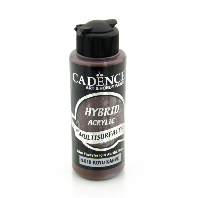 Cadence Hybrid Multisurfaces Akrilik Boya 120ml H018 Koyu Kahve