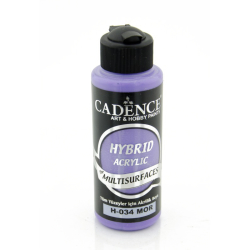 Cadence - Cadence Hybrid Multisurfaces Akrilik Boya 120ml H034 Mor