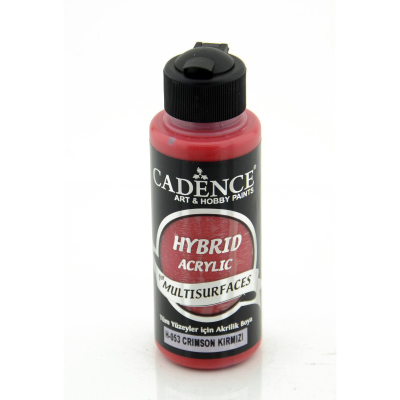 Cadence Hybrid Multisurfaces Akrilik Boya 120ml H053 C. Kırmızı