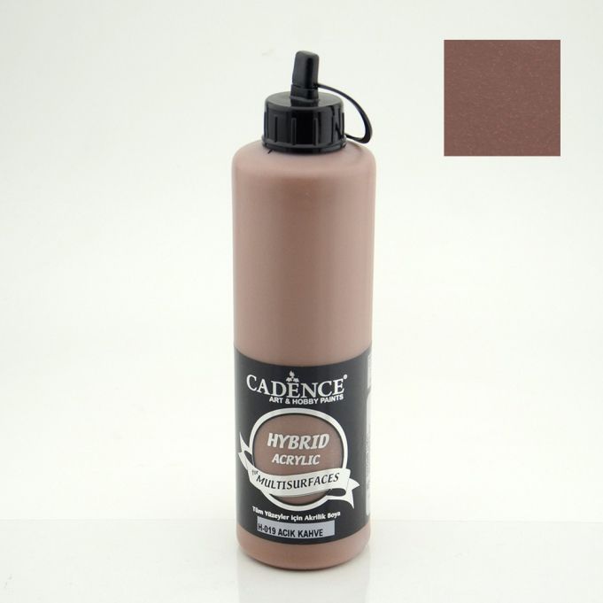 Cadence Hybrid Multisurfaces Akrilik Boya 500ml H019 Açık Kahve