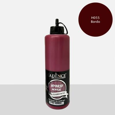 Cadence Hybrid Acrylic For Multisurfaces Tüm Yüzeyler İçin Akrilik Boya 500ml H055 Bordo