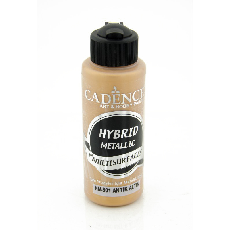 Cadence Hybrid Multisurfaces Metalik Boya 120ml H801 Antik Altın
