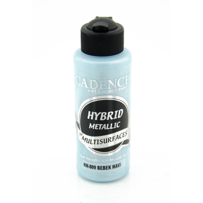 Cadence Hybrid Multisurfaces Metalik Boya 120ml H809 Bebek Mavi