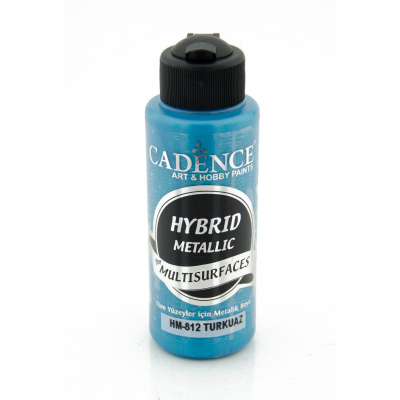 Cadence Hybrid Multisurfaces Metalik Boya 120ml H812 Turkuaz