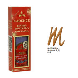 Cadence - Cadence Boncuk Boyası Metalik 50ml Antik Altın No:414