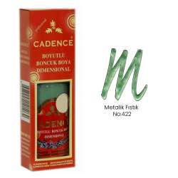 Cadence - Cadence Boncuk Boyası Metalik 50ml Fıstık No:422