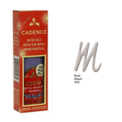 Cadence Boncuk Boyası Metalik 50ml İnci No:403