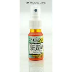 Cadence - Cadence Mix Media Sprey Mürekkep Boya 25ml-04 Turuncu