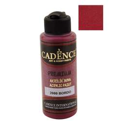 Cadence - Cadence Premium Akrilik Boya 120ml 2000 Bordo