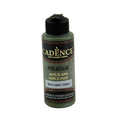 Cadence Premium Akrilik Boya 120ml 8012 Haki Yeşili