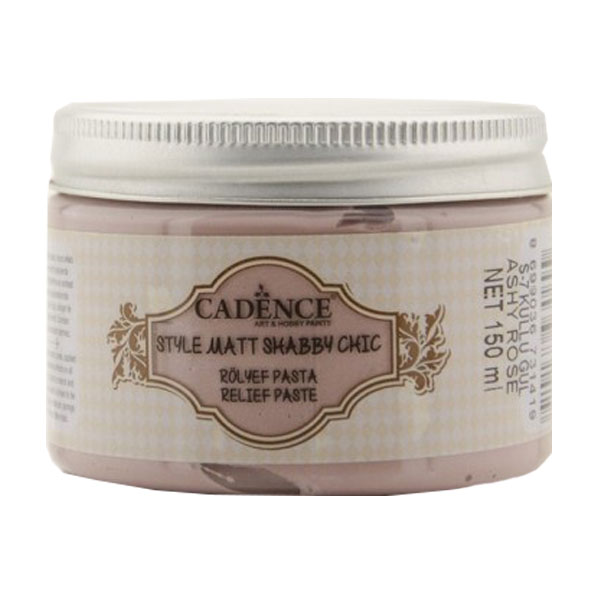 Cadence Shabby Chic Rölyef Pasta 150ml Sr07 Küllü Gül-ashy Rose