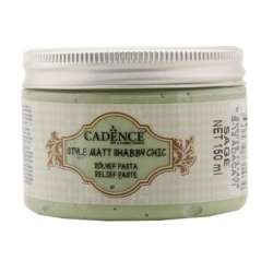 Cadence - Cadence Shabby Chic Rölyef Pasta 150ml SR12 Adaçayı-Sage