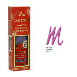 Cadence - Cadence Boncuk Boyası Simli 50ml Fuşya No:458