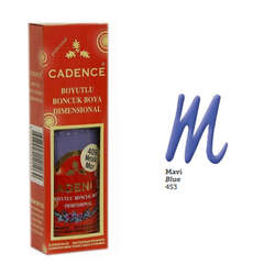 Cadence - Cadence Boncuk Boyası Simli 50ml Mavi No:453