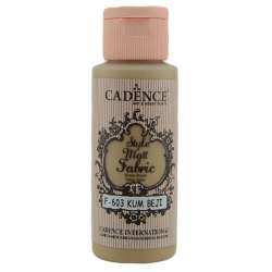 Cadence - Cadence Style Matt Fabric Kumaş Boyası 59ml F603 Kum Beji