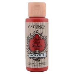 Cadence - Cadence Style Matt Fabric Kumaş Boyası 59ml F609 Çilek-Strawberry