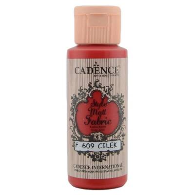 Cadence Style Matt Fabric Kumaş Boyası 59ml F609 Çilek-Strawberry