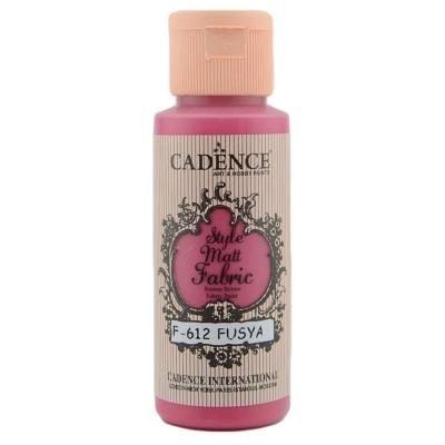 Cadence Style Matt Fabric Kumaş Boyası 59ml F612 Fuşya-Fuchsia