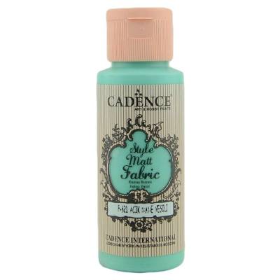 Cadence Style Matt Fabric Kumaş Boyası 59ml F621 Açık Nane Yeşili