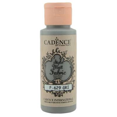 Cadence Style Matt Fabric Kumaş Boyası 59ml F629 Gri-Gray