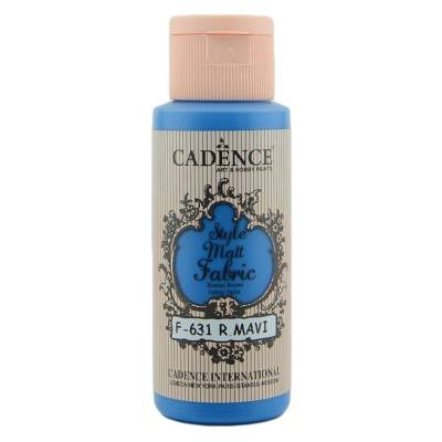 Cadence Style Matt Fabric Kumaş Boyası 59ml F631 Royal Mavi