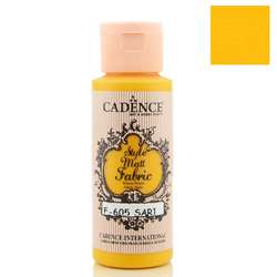 Cadence - Cadence Style Matt Fabric Kumaş Boyası 59ml 605 Sarı