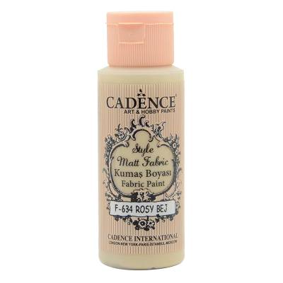 Cadence Style Matt Fabric Kumaş Boyası 59ml F634 Rosy Bej