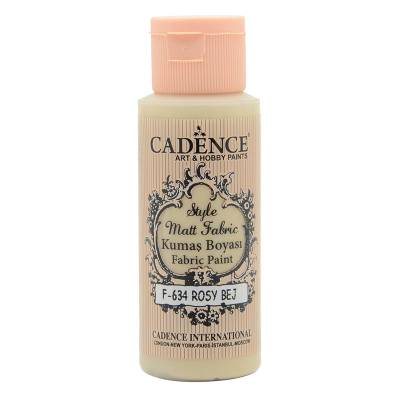 Cadence Style Matt Fabric Kumaş Boyası 59ml F634 Rosy Bej