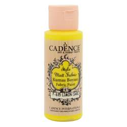 Cadence - Cadence Style Matt Fabric Kumaş Boyası 59ml F635 Limon Sarı