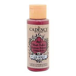 Cadence - Cadence Style Matt Fabric Kumaş Boyası 59ml F638 Bordo