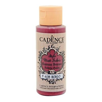 Cadence Style Matt Fabric Kumaş Boyası 59ml F638 Bordo