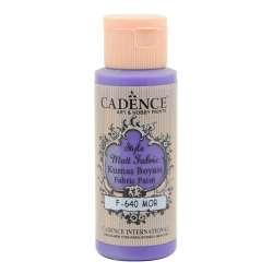 Cadence - Cadence Style Matt Fabric Kumaş Boyası 59ml F640 Mor