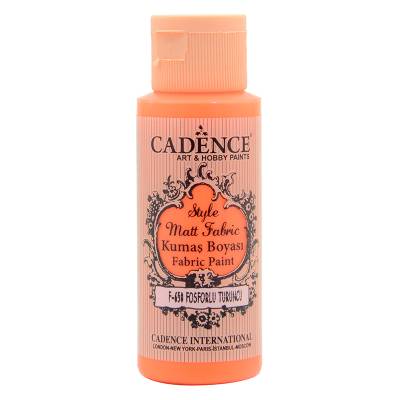 Cadence Style Matt Fabric Kumaş Boyası 59ml F650 Floresan Turuncu