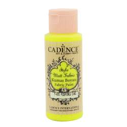 Cadence - Cadence Style Matt Fabric Kumaş Boyası 59ml F651 Floresan Sarı
