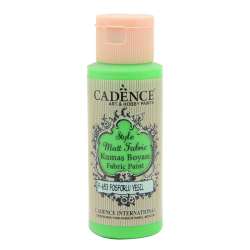 Cadence - Cadence Style Matt Fabric Kumaş Boyası 59ml F653 Floresan Yeşil