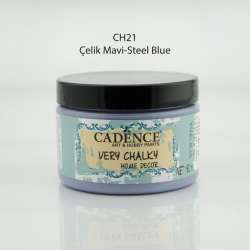 Cadence - Cadence Very Chalky Home Decor CH21 Çelik Mavi 150ml