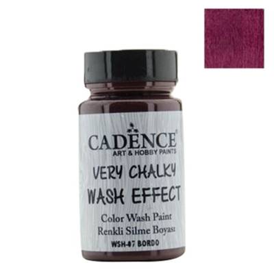 Cadence Very Chalky Wash Effect Renkli Silme Boyası 90ml 07 Bordo