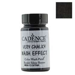 Cadence - Cadence Very Chalky Wash Effect Renkli Silme Boyası 90ml 13 Siyah