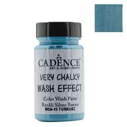 Cadence - Cadence Very Chalky Wash Effect Renkli Silme Boyası 90ml 15 Turkuaz