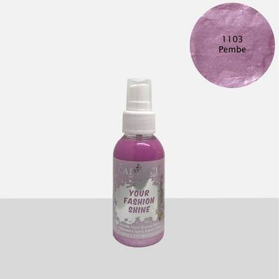 Cadence Your Fashion Shine Sprey Metalik Kumaş Boya 100ml 1103 Pembe