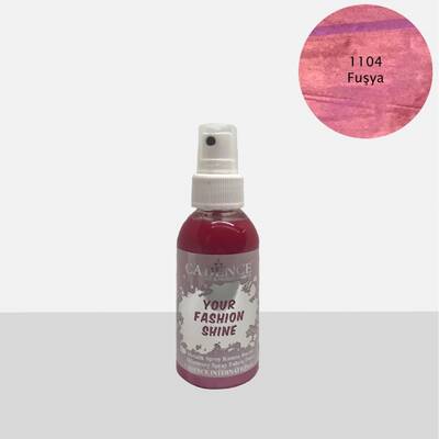 Cadence Your Fashion Shine Sprey Metalik Kumaş Boya 100ml 1104 Fuşya